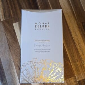 MONAT Colour Enhance Brilliant Blonde Shampoo & Conditioner - White/Gold